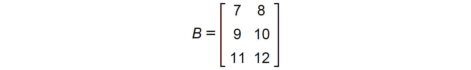 Figure 1.15: Matrix B
