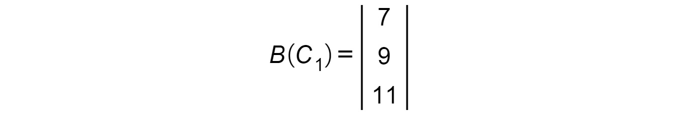 Figure 1.17: Matrix B(C1)
