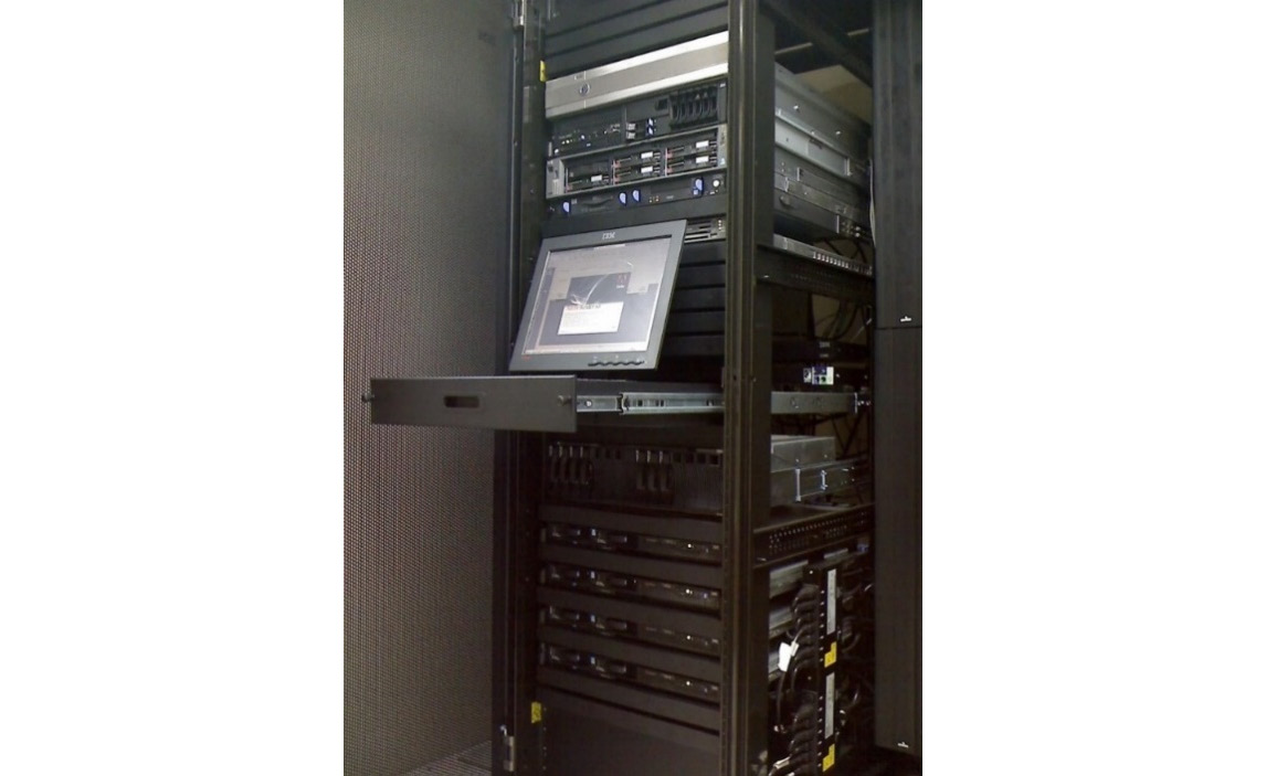 Figure 1.1 – A typical server rack, commonly seen in colocation
