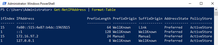 Figure 1.16 – Using Format-Table to organize an output
