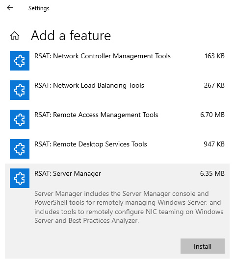 Figure 1.22 – Installing RSAT – Server Manager

