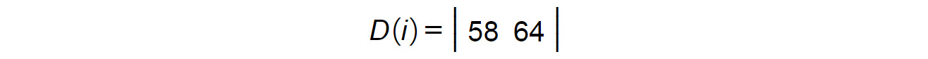 Figure 1.21: Second element of matrix D(i)
