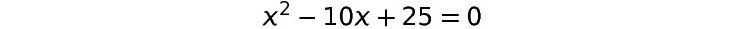 Figure 1.28: A quadratic equation
